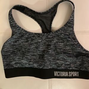 Victoria Secret The Player Sports Bra Blk/White L